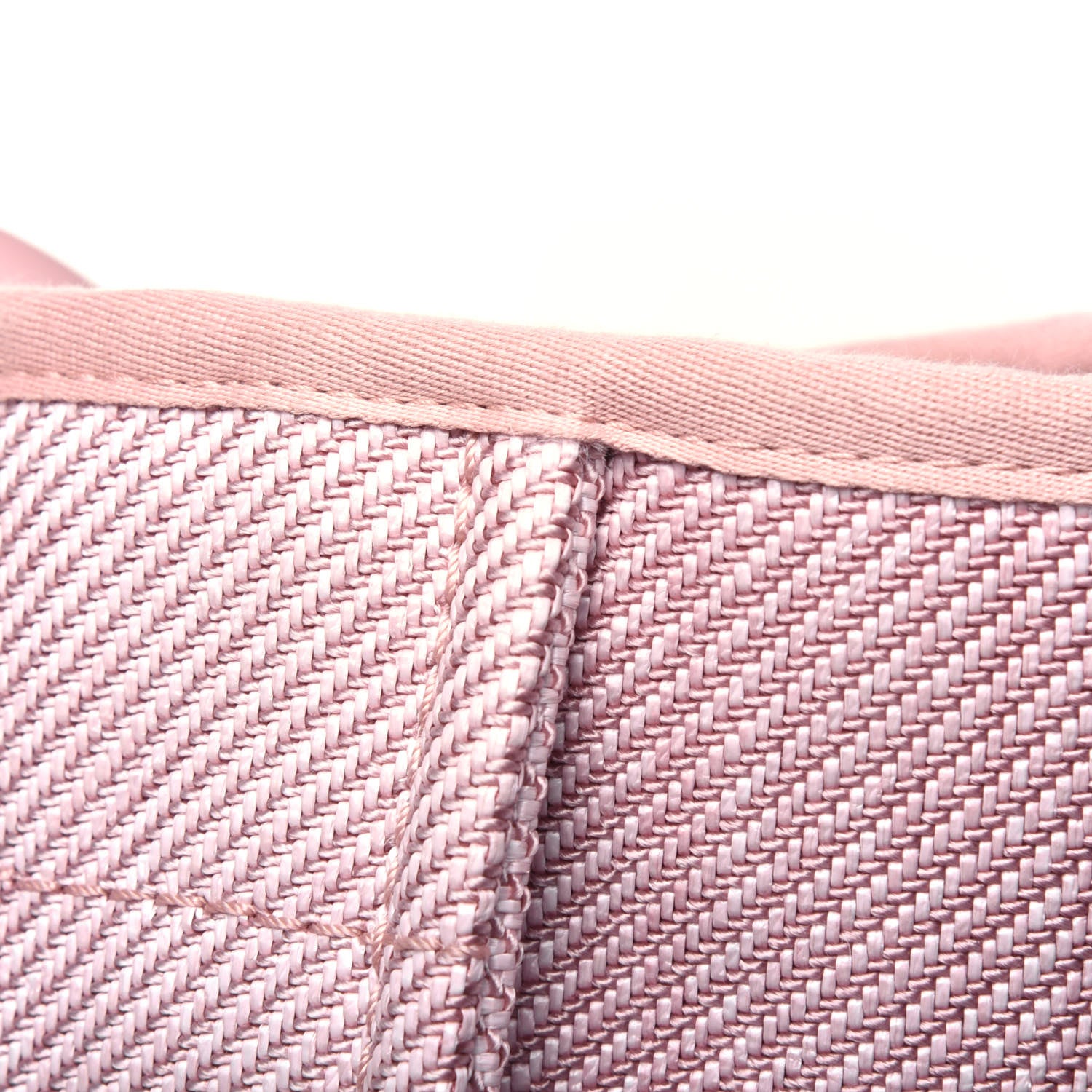Chanel Mixed Fibers Calfskin Medium Deauville Tote Rose Pink 20 of 23