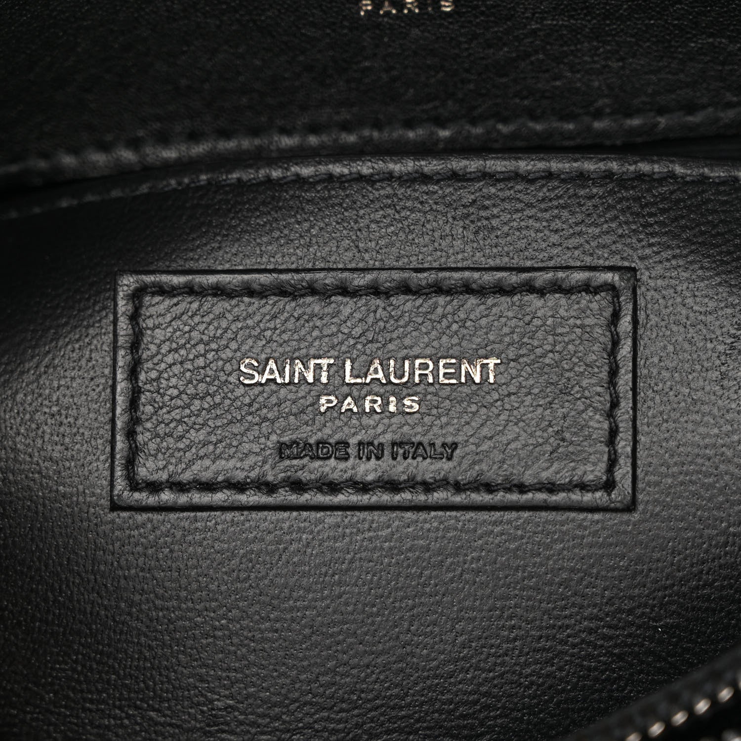 Saint Laurent Sheepskin Matelasse Chevron Monogram Medium College Bag Black 6 of 11