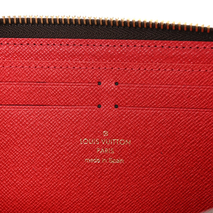 Louis Vuitton Damier Ebene Clemence Wallet Cherry 6 of 7