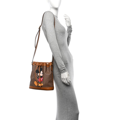 Gucci X DISNEY Mini Vintage GG Supreme Monogram Bucket Bag Beige Vintage Sun Oil 2 of 10