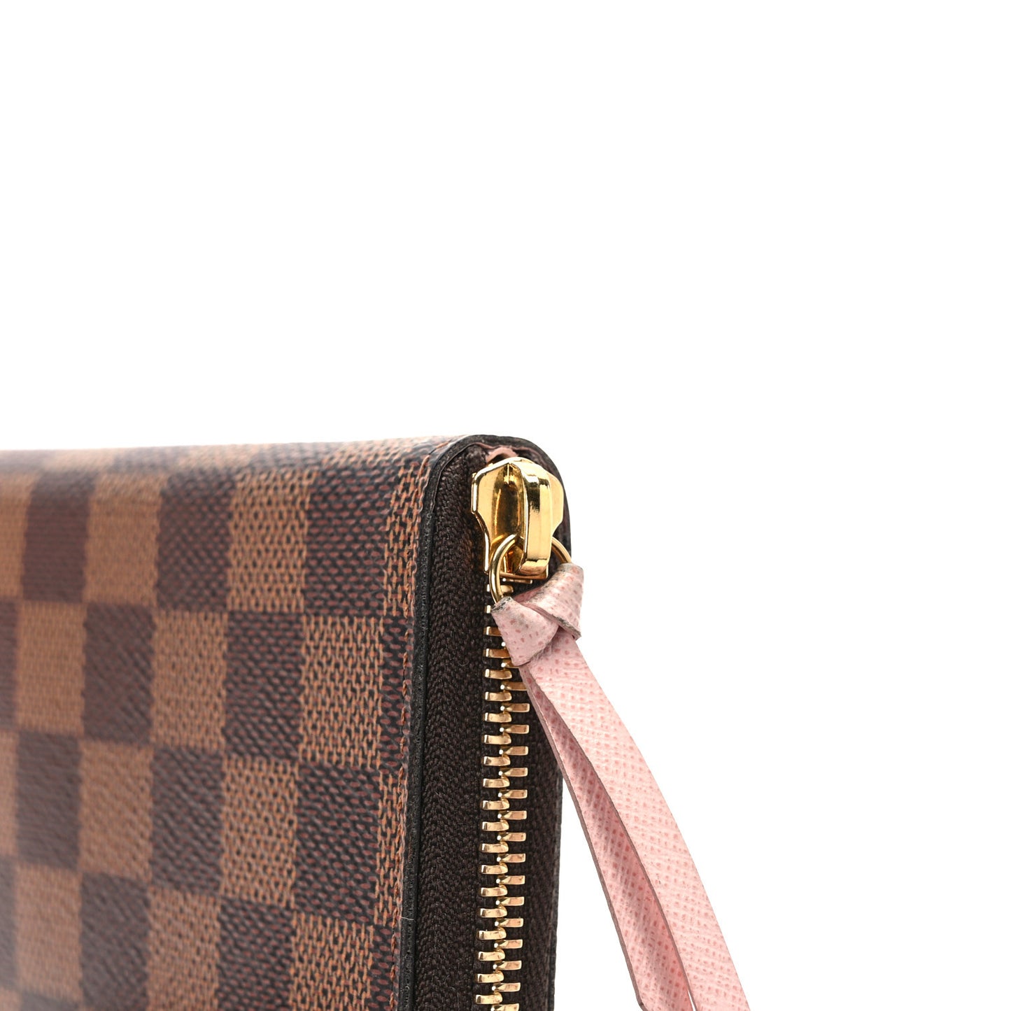 Damier Ebene Clemence Wallet Rose Ballerine