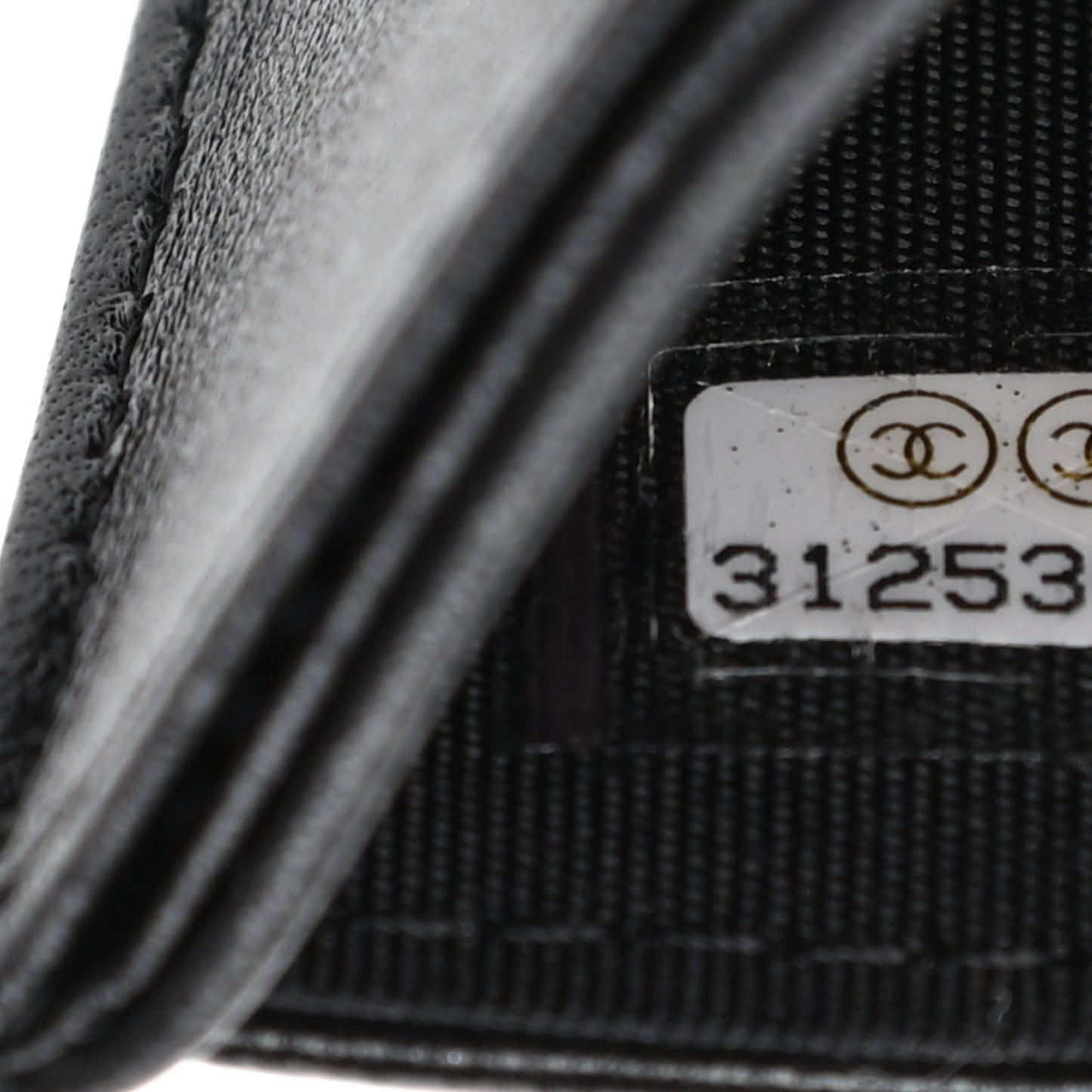 Lambskin Quilted My Chanel Lady Card Holder On Chain Black