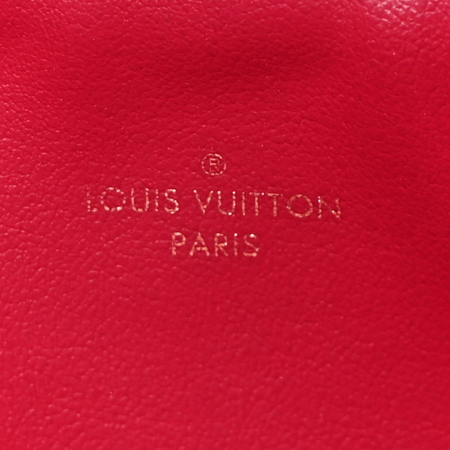 Monogram Felicie Chain Wallet Zippered Insert Fuchsia