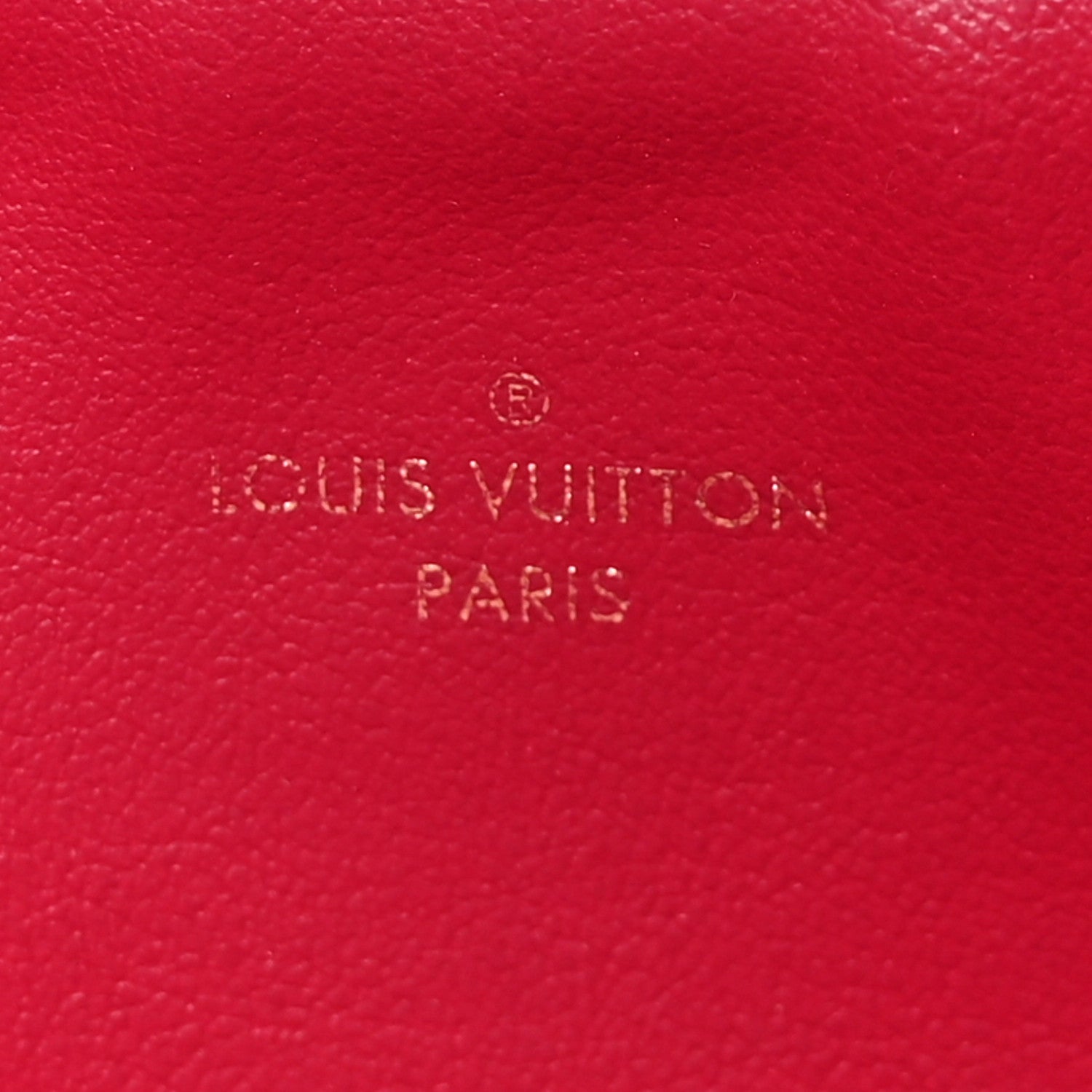Louis Vuitton Monogram Felicie Chain Wallet Zippered Insert Fuchsia 6 of 6