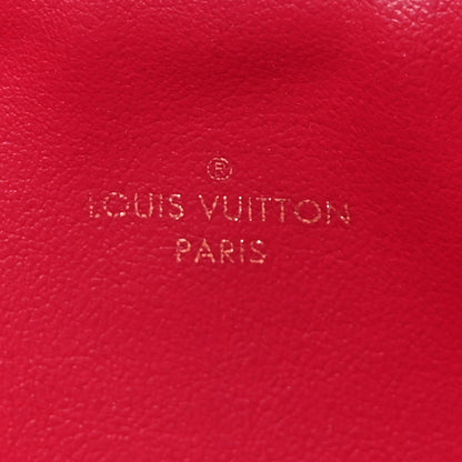 Louis Vuitton Monogram Felicie Chain Wallet Zippered Insert Fuchsia 6 of 6