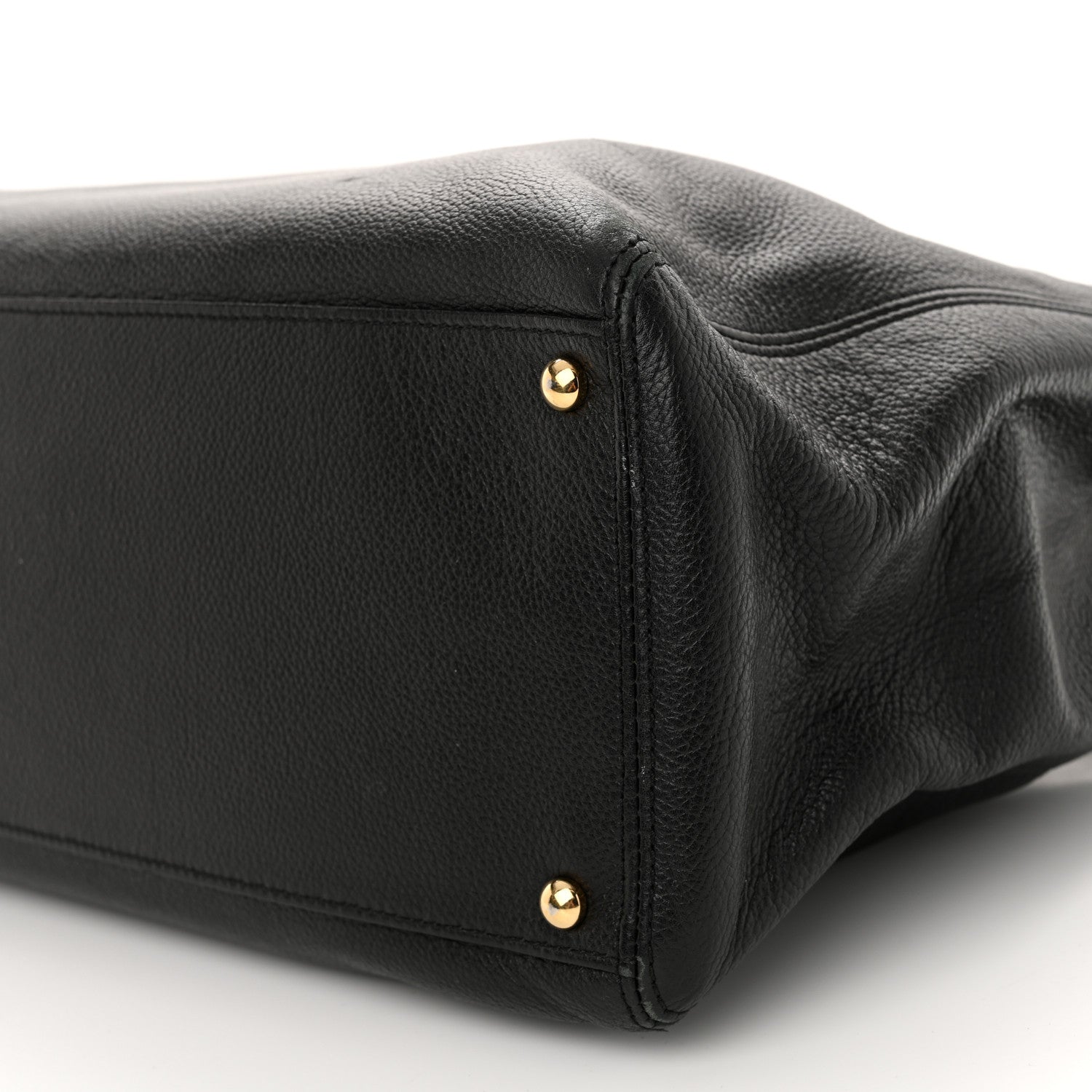 Chanel Calfskin Cerf Executive Shopper Tote Black 10 of 12