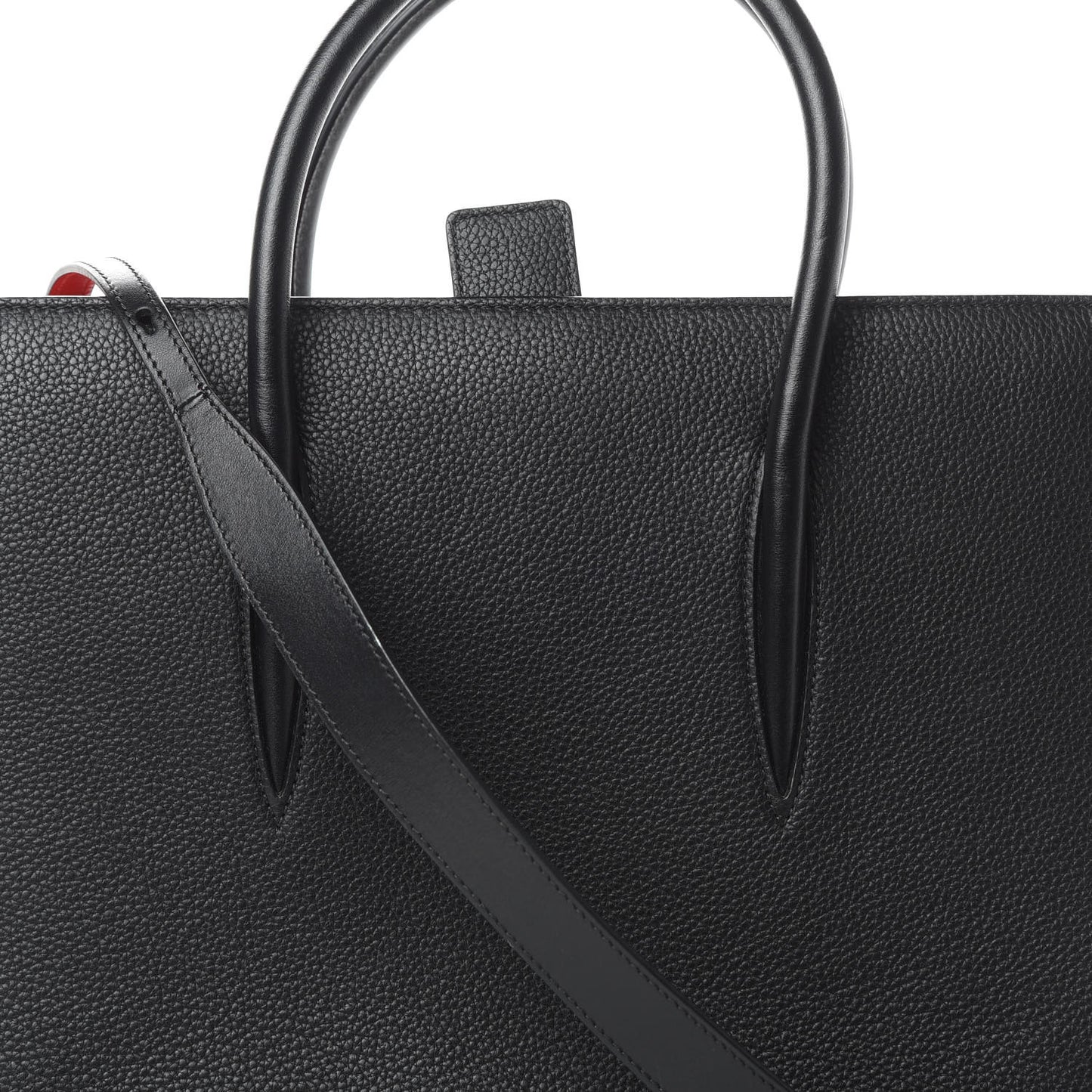 Calfskin Empire Patent Studded Medium Paloma Black