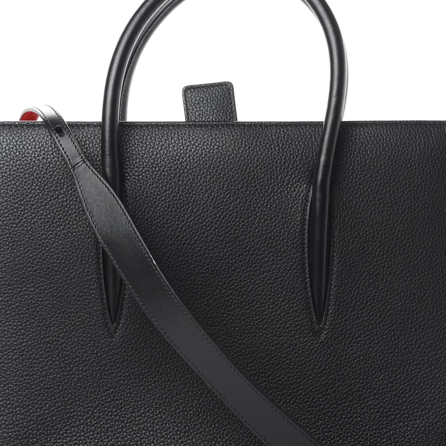 Christian Louboutin Calfskin Empire Patent Studded Medium Paloma Black 8 of 14