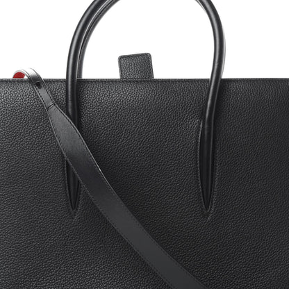Christian Louboutin Calfskin Empire Patent Studded Medium Paloma Black 8 of 14