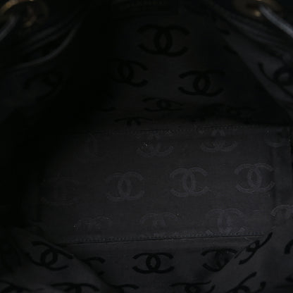 Chanel Caviar Tortoise Timeless CC Drawstring Bucket Bag Black 5 of 10