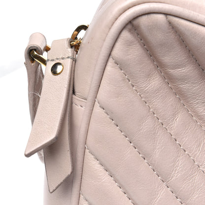 Saint Laurent Calfskin Matelasse Monogram Lou Camera Bag Washed Light Pink 24 of 31