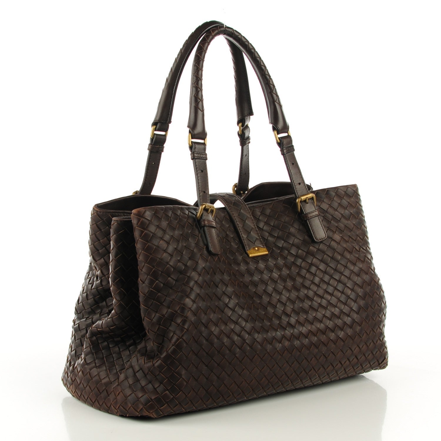 Bottega Veneta Nappa Intrecciato Medium Roma Tote Moro 3 of 8