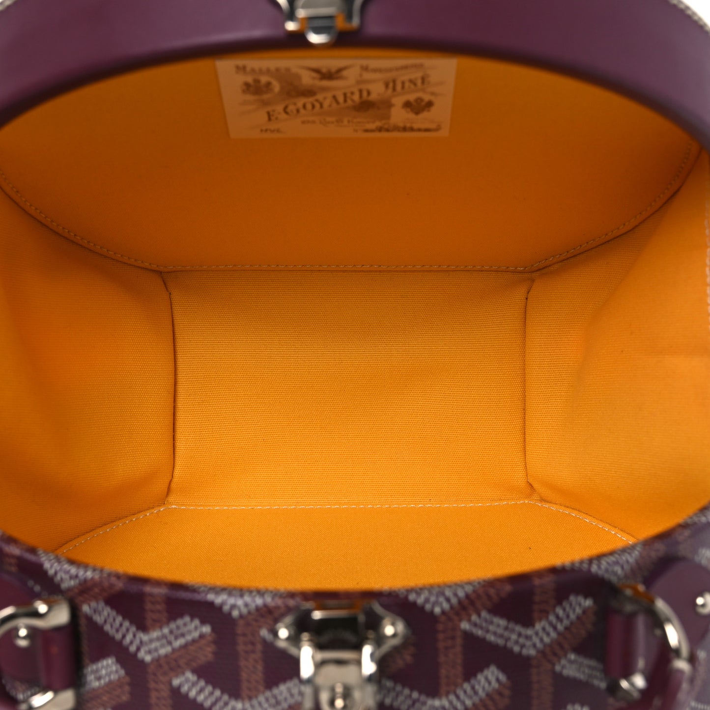 Goyardine Alto Hatbox Burgundy