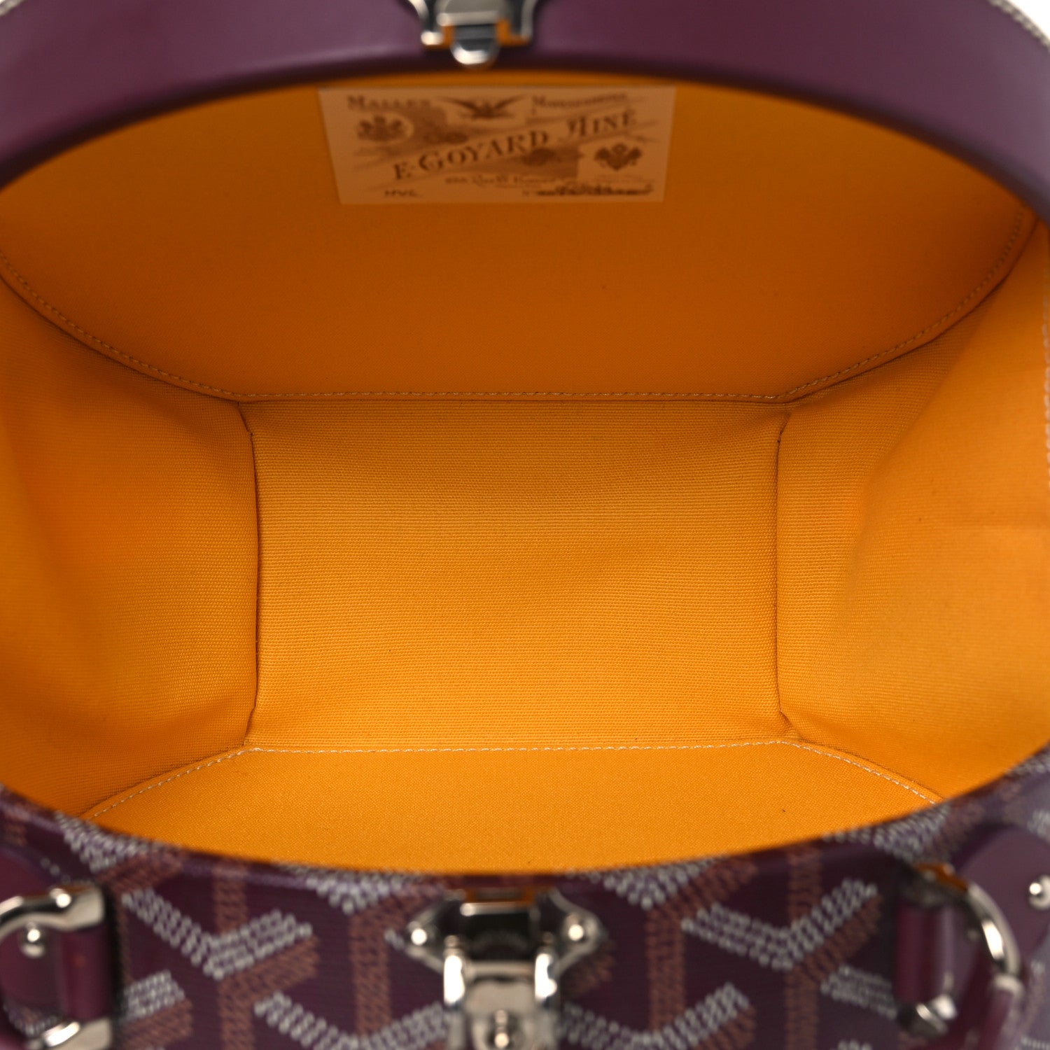 Goyard Goyardine Alto Hatbox Burgundy 5 of 9