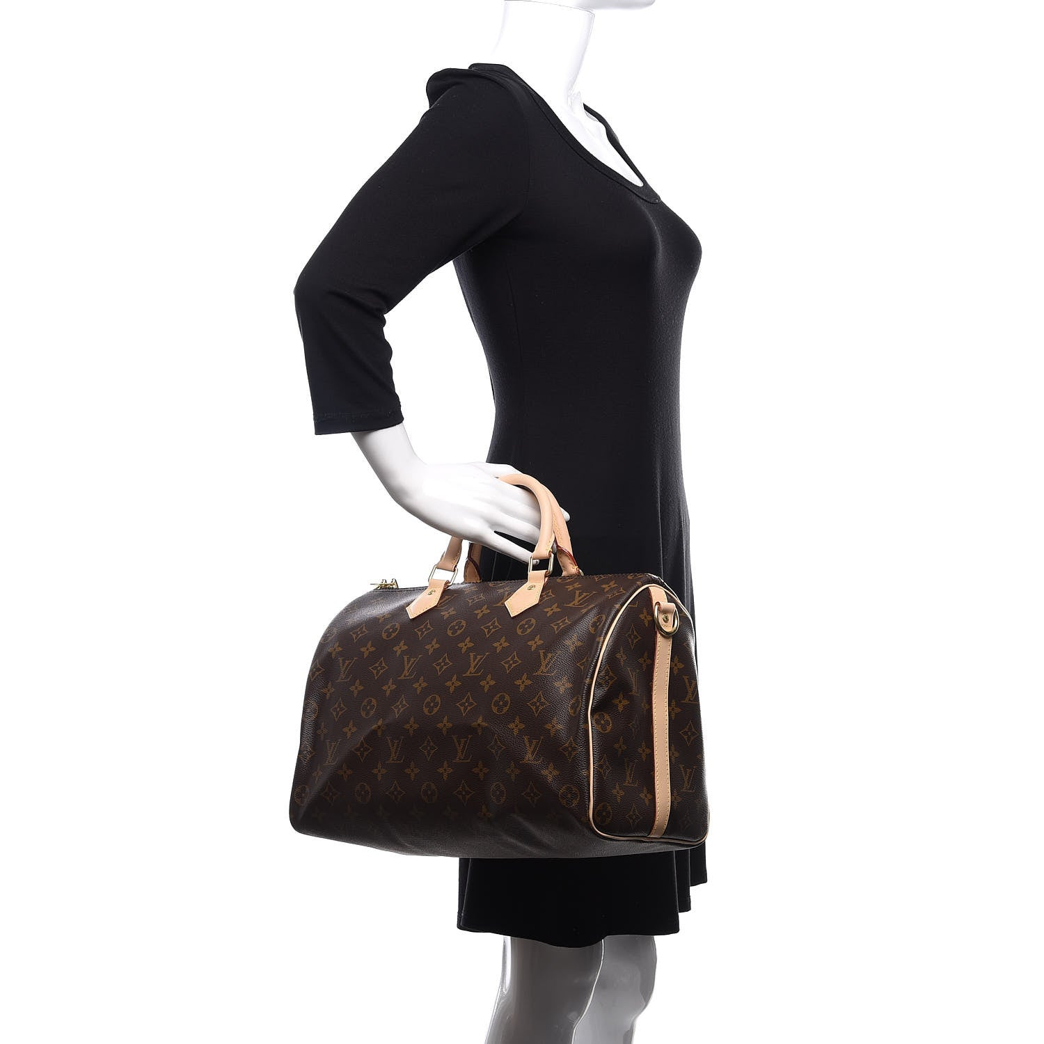 Louis Vuitton Monogram Speedy Bandouliere 35 3 of 10