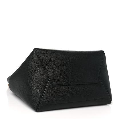 Celine Soft Grained Calfskin Sangle Bucket Bag Black 4 of 9