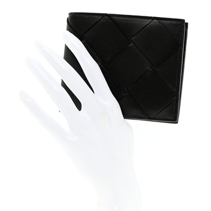 Bottega Veneta Nappa Maxi Intrecciato Bi-Fold Wallet Black 2 of 7