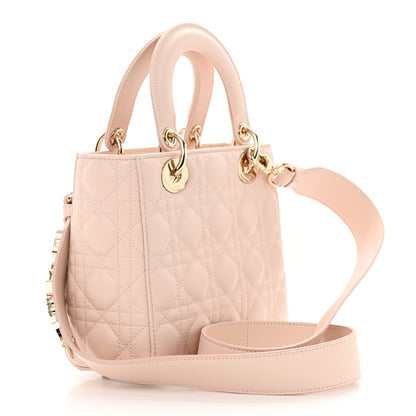 Christian Dior Lambskin Cannage Small My ABCDior Lady Dior Light Pink 3 of 12