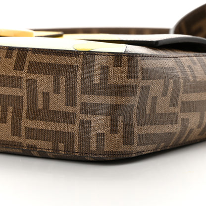 Fendi Glazed Fabric FF 1974 Hairdo Girls Inlay Baguette Mogano Panna Multicolor 10 of 12