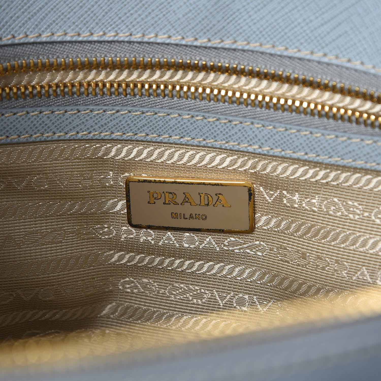 Prada Saffiano Small Galleria Double Zip Tote Astrale 6 of 9