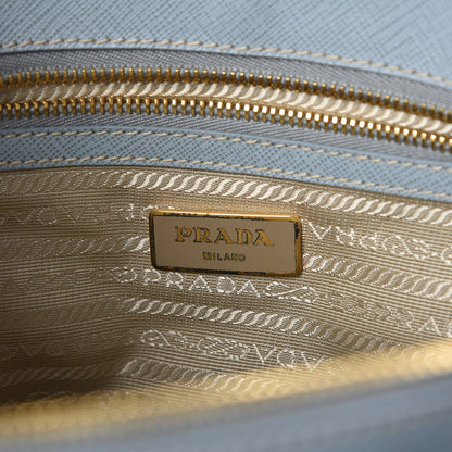Prada Saffiano Small Galleria Double Zip Tote Astrale 6 of 9