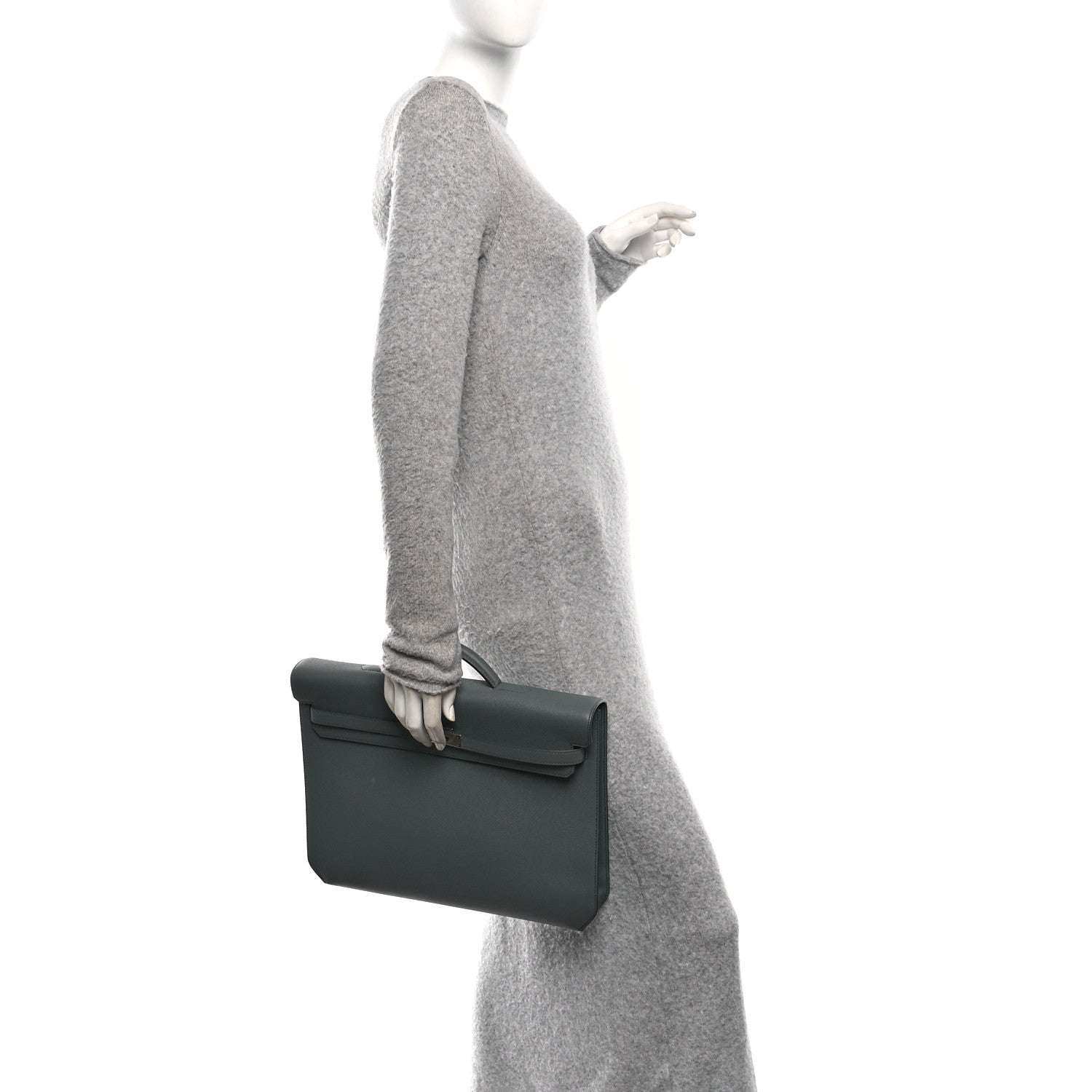 Hermes Epsom Kelly Depeches 36 Vert Amande 2 of 15