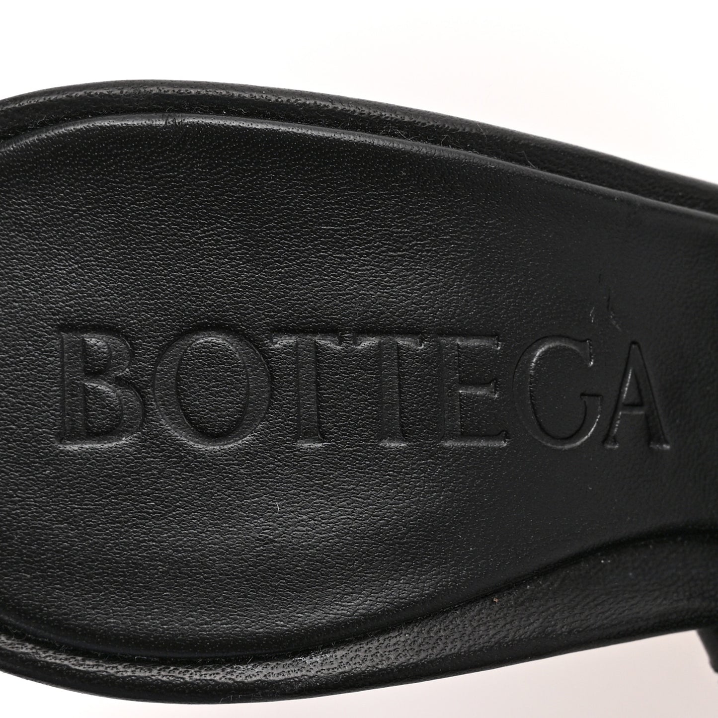 Nappa Intrecciato Blink Mule Sandals 38 Black