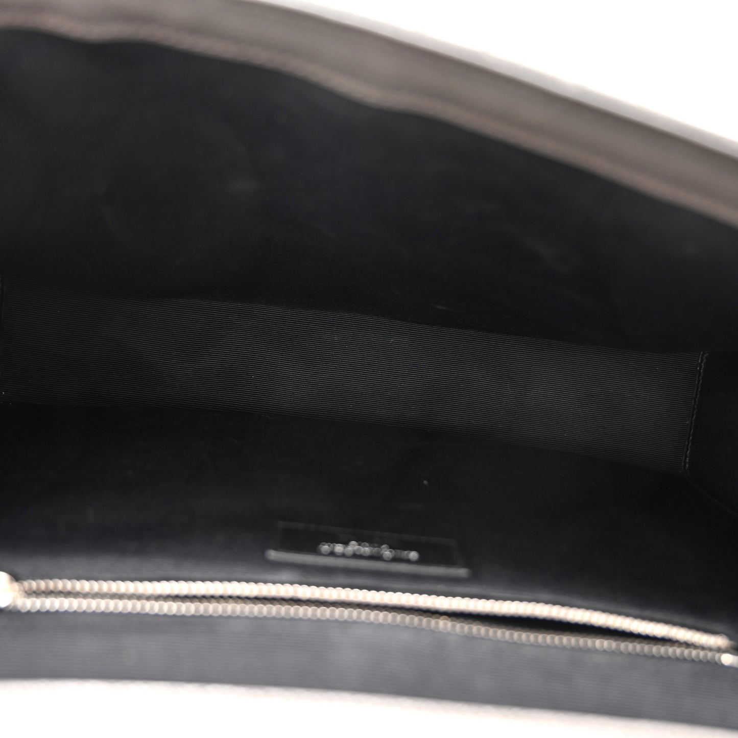 Grain De Poudre Textured Mixed Matelasse Triquilt Large Monogram Satchel Asphalt