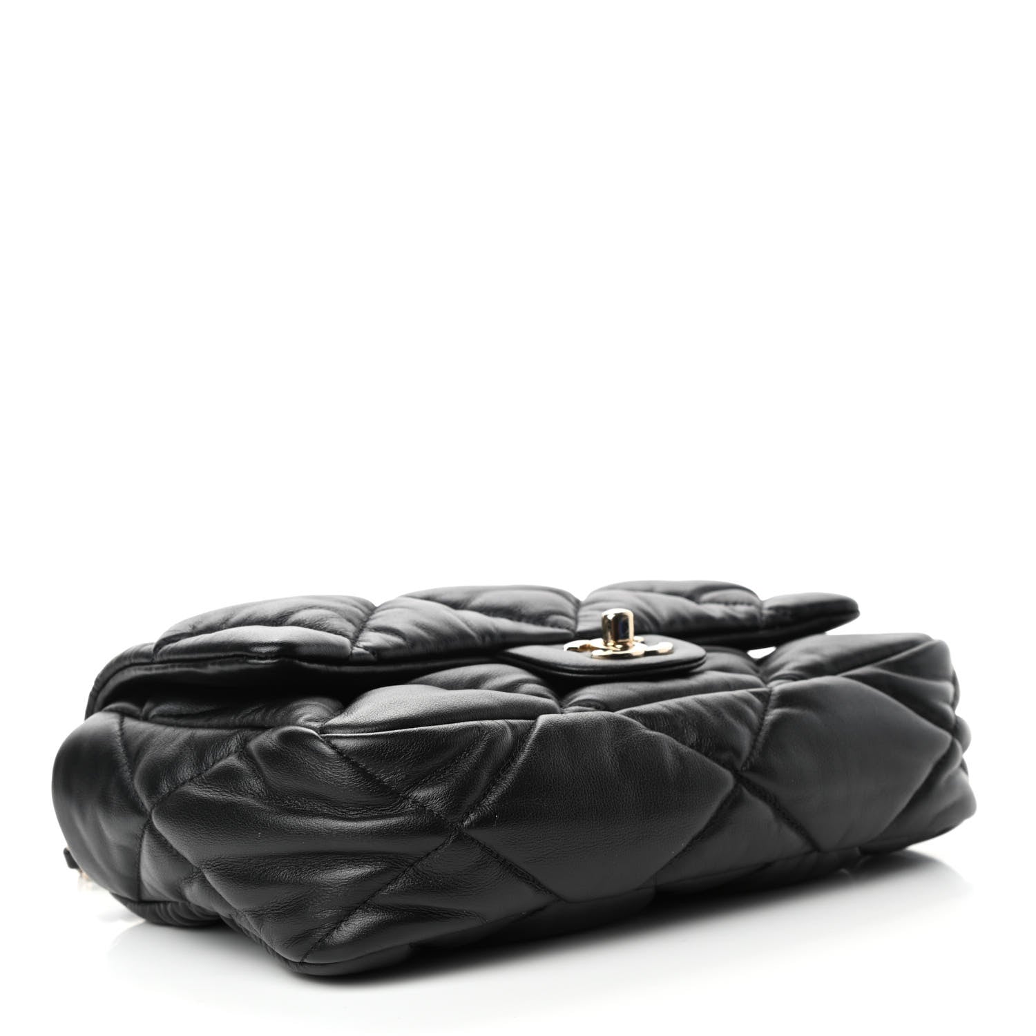 Chanel Calfskin Quilted Medium Bubbly Flap Black 3 of 4