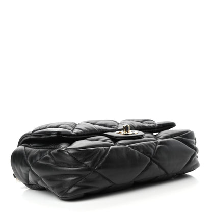 Chanel Calfskin Quilted Medium Bubbly Flap Black 3 of 4