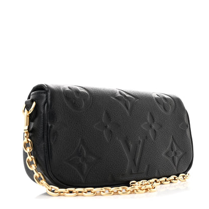 Louis Vuitton Empreinte Monogram Giant Ivy Wallet On Chain Black 3 of 9