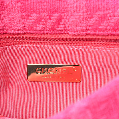 Chanel Tweed Quilted Medium 19 Flap Pink 5 of 10
