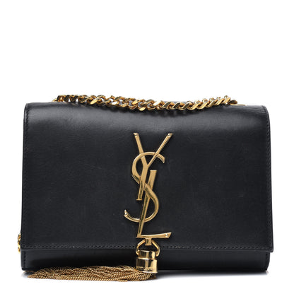 Saint Laurent Calfskin Small Classic Monogram Kate Tassel Satchel Black 1 of 4