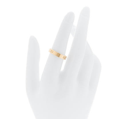 Cartier 18K Yellow Gold Diamond 4mm LOVE Wedding Band Ring 54 6.75 2 of 4