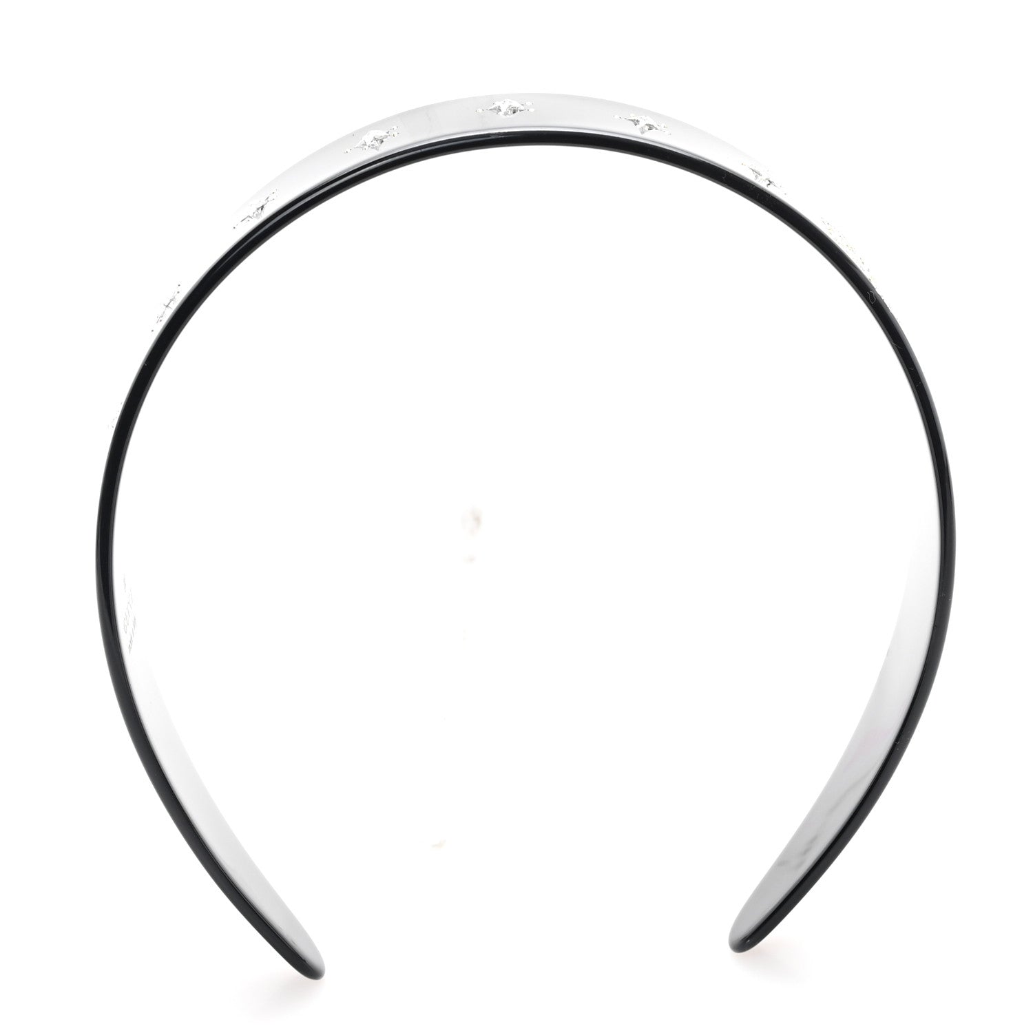 Gucci Resin Crystal Interlocking G Headband Black 3 of 5