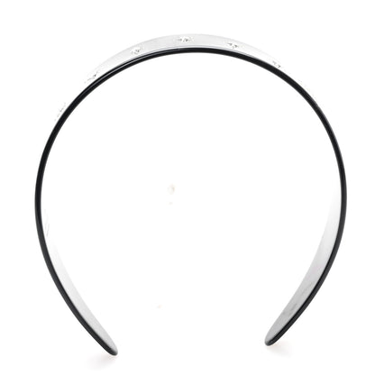 Gucci Resin Crystal Interlocking G Headband Black 3 of 5