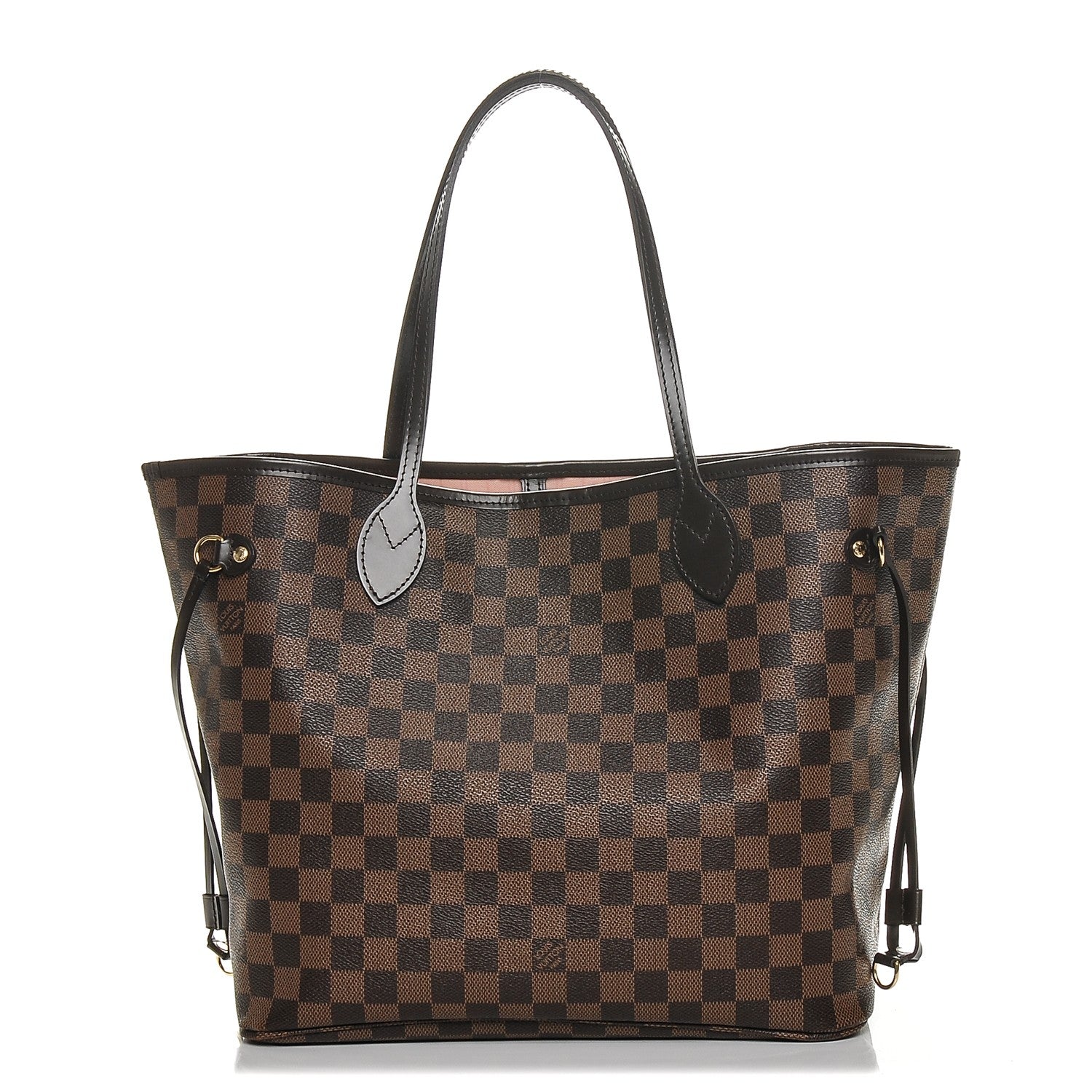 Louis Vuitton Damier Ebene Neo Neverfull MM Rose Ballerine 1 of 6
