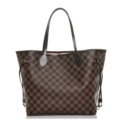 Louis Vuitton Damier Ebene Neo Neverfull MM Rose Ballerine 1 of 6