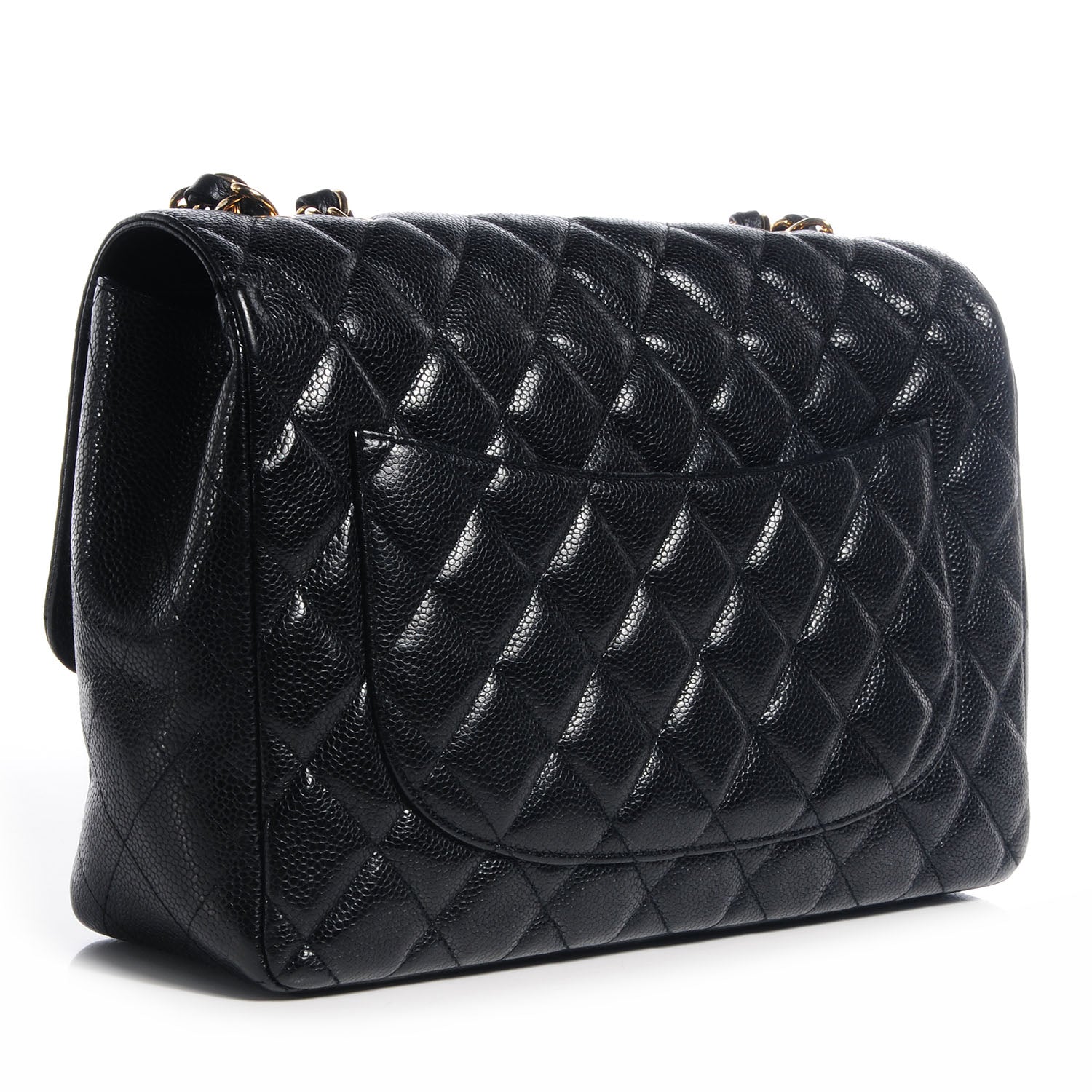 Chanel Caviar Jumbo Single Flap Black 3 of 8