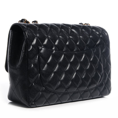 Chanel Caviar Jumbo Single Flap Black 3 of 8