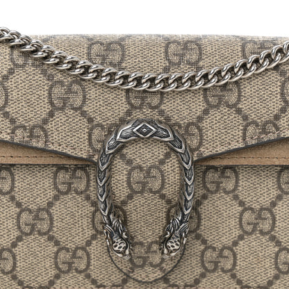 Gucci GG Supreme Monogram Super Mini Dionysus Shoulder Bag Taupe 7 of 9