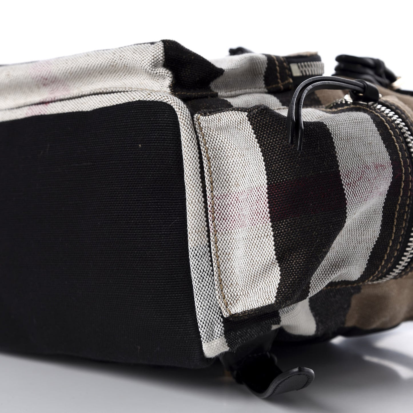 Canvas Mega Check Medium Rucksack Backpack Black
