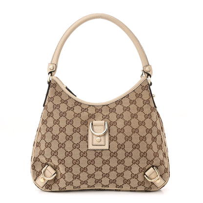 Gucci Monogram Medium Abbey D Ring Hobo Off White 1 of 11
