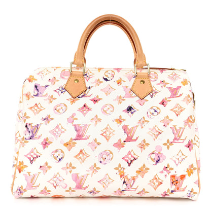 Louis Vuitton LOUIS VUITTON Watercolor Aquarelle Speedy 30 White 1 of 11
