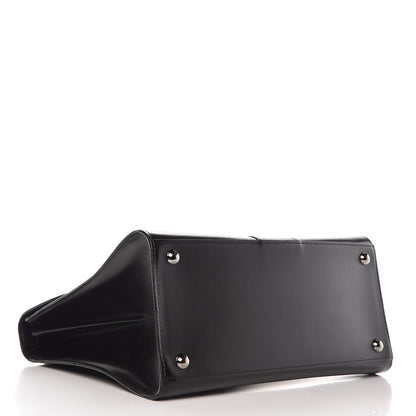Delvaux Box Calfskin MM Brillant Satchel Black 4 of 11