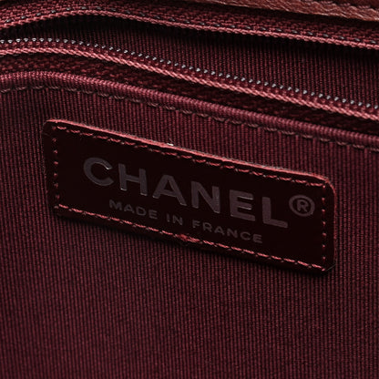 Chanel Patent Chocolate Bar Quilted Tote Black Brown 6 of 10