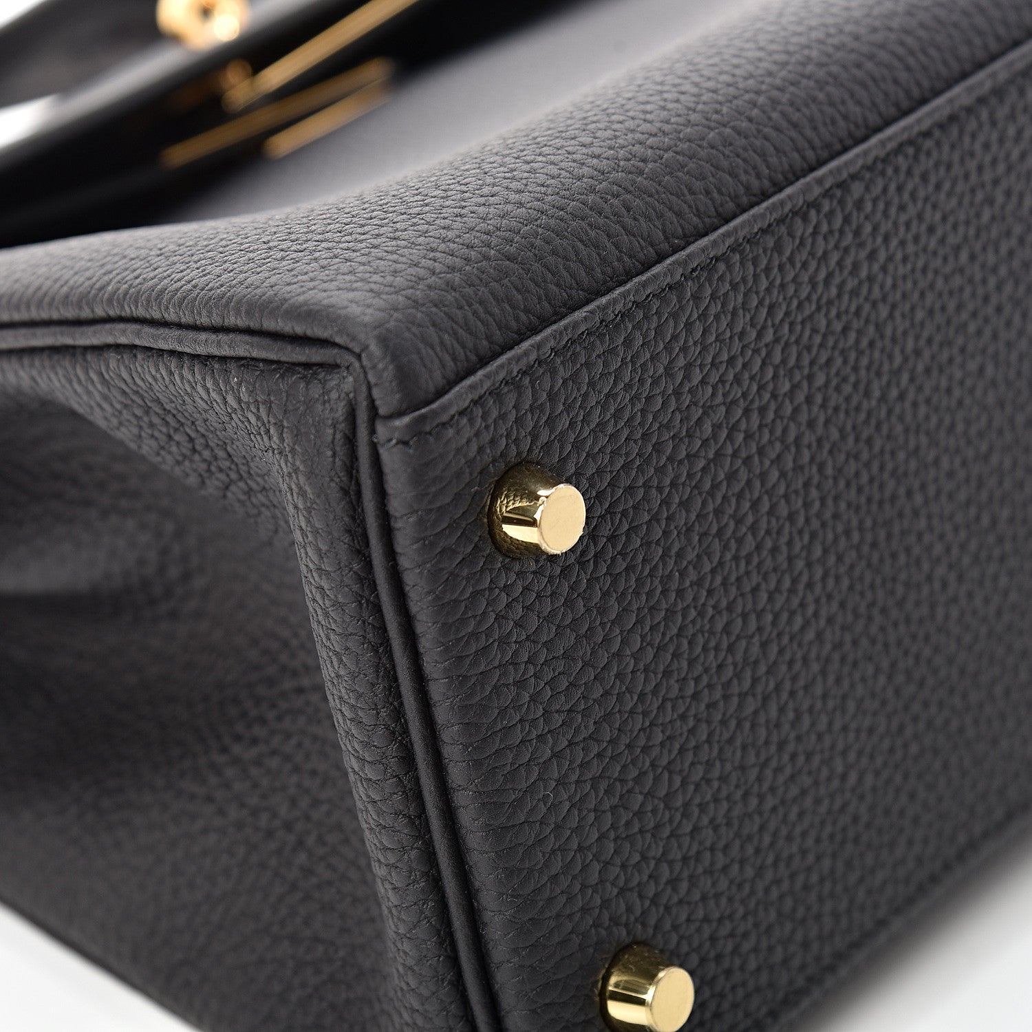 Hermes Togo Matte Alligator Kelly Retourne Touch 28 Black 6 of 39