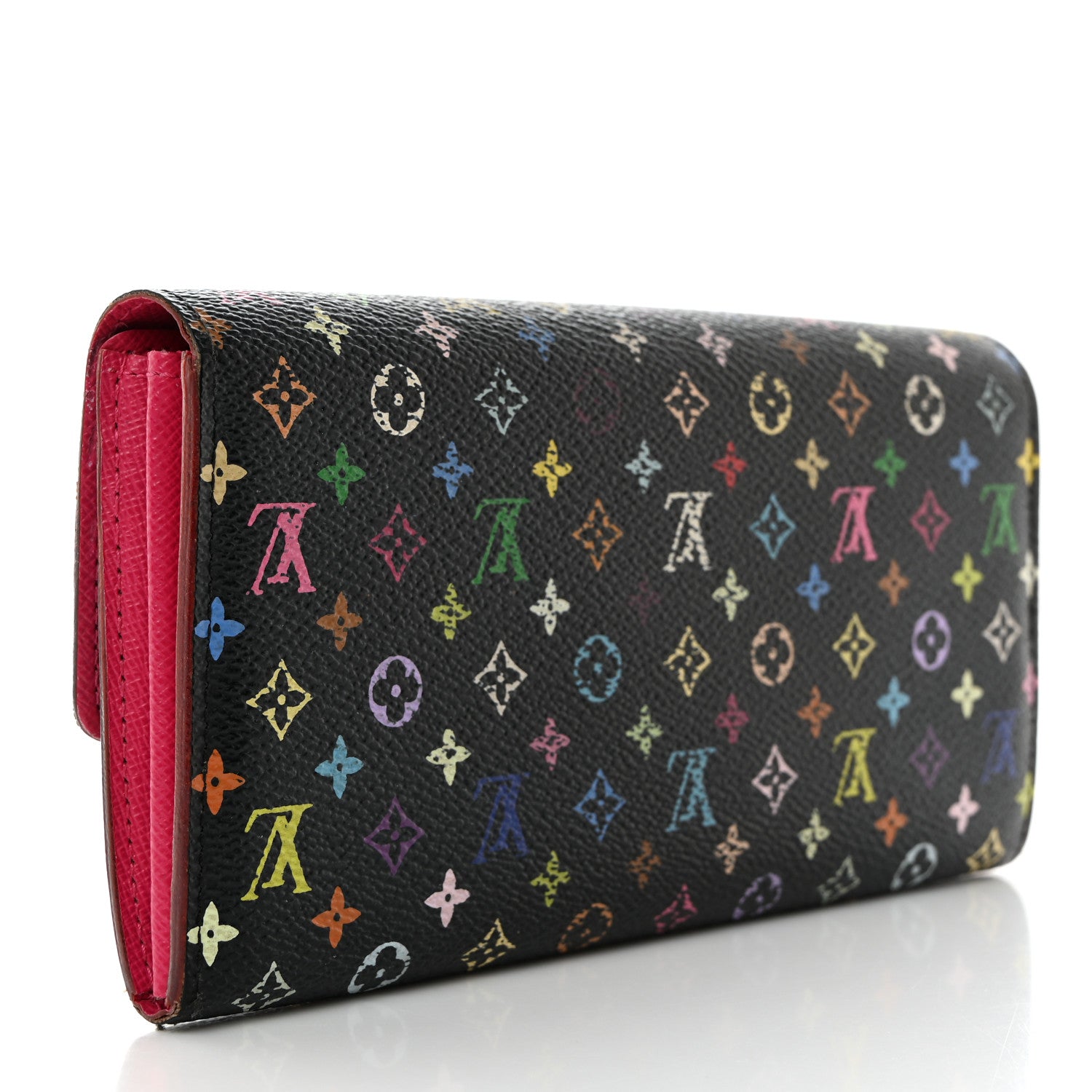 Louis Vuitton Monogram Multicolor Sarah Wallet Black Grenade 3 of 15