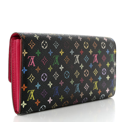 Louis Vuitton Monogram Multicolor Sarah Wallet Black Grenade 3 of 15