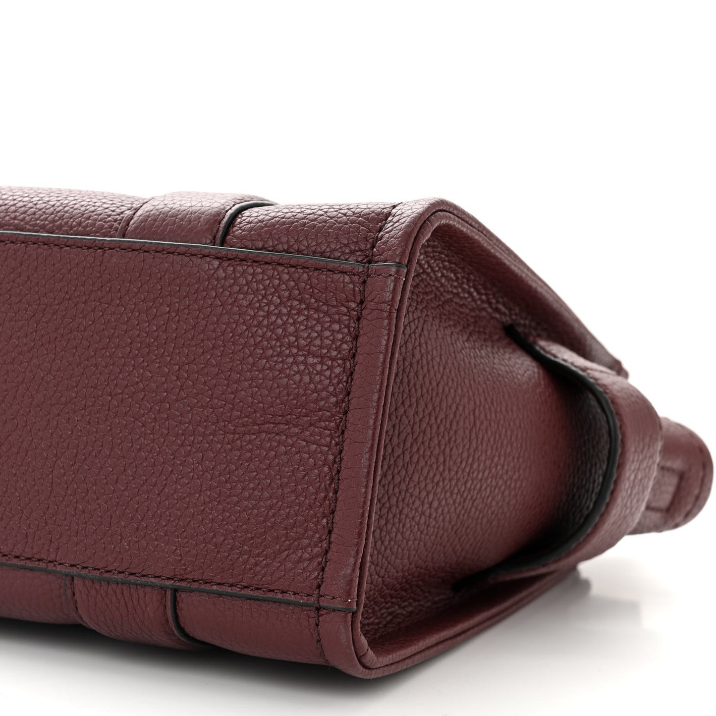 Grained Calfskin Small The Tote Bag Chianti